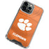 Clemson University Orange Jersey iPhone 14 Pro Clear Case