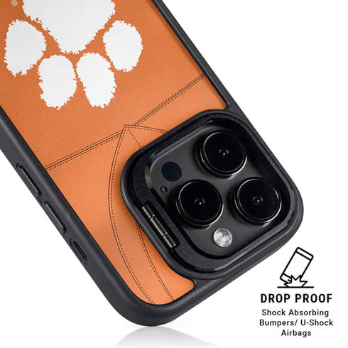 Clemson University Orange Jersey iPhone 14 Pro Kickstand Case