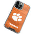 Clemson University Orange Jersey iPhone 14 Pro Max Clear Case