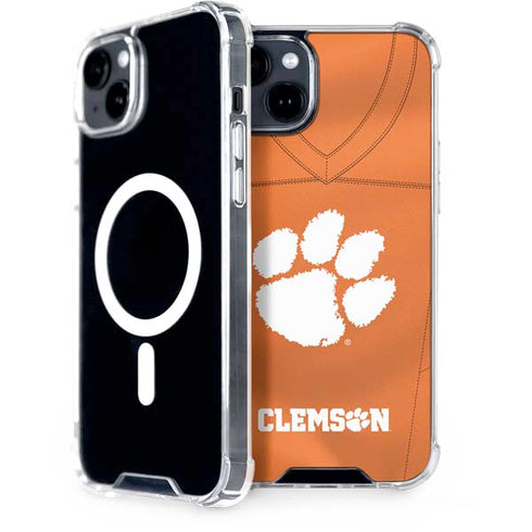 Clemson University Orange Jersey iPhone 15 Plus MagSafe Case