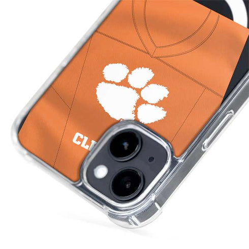 Clemson University Orange Jersey iPhone 15 Plus MagSafe Case