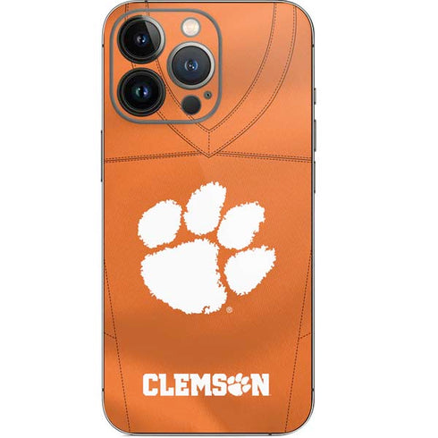Clemson University Orange Jersey iPhone 15 Pro Skin