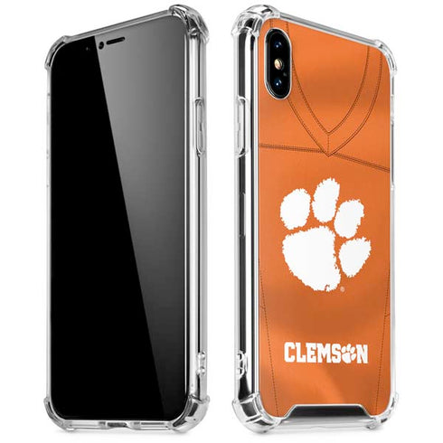 Clemson University Orange Jersey iPhone X/XS Clear Case