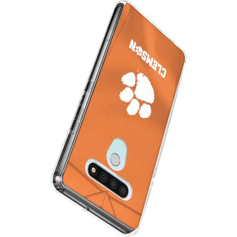 Clemson University Orange Jersey LG Stylo 6 Clear Case
