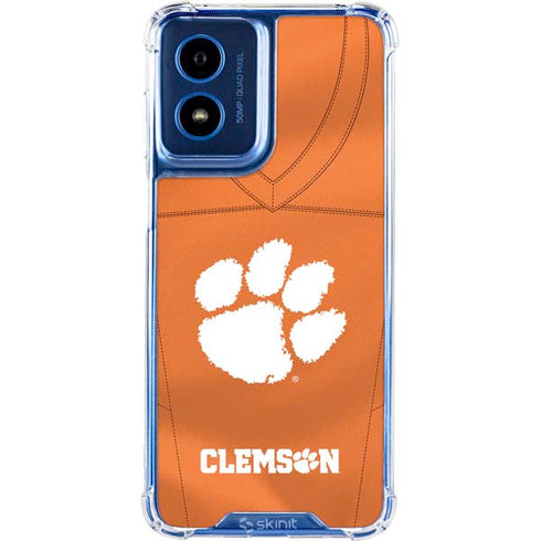 Clemson University Orange Jersey Moto G 5G (2024) Clear Case