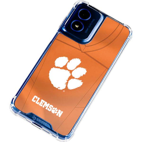 Clemson University Orange Jersey Moto G Play 4G (2024) Clear Case