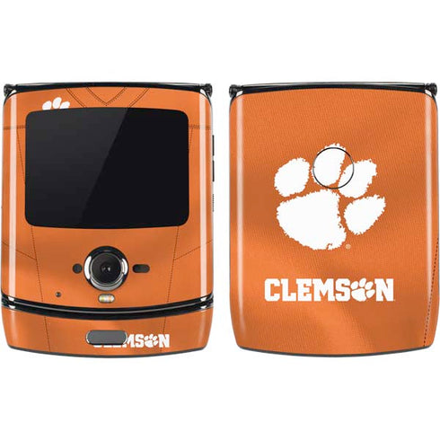 Clemson University Orange Jersey Motorola RAZR Skin