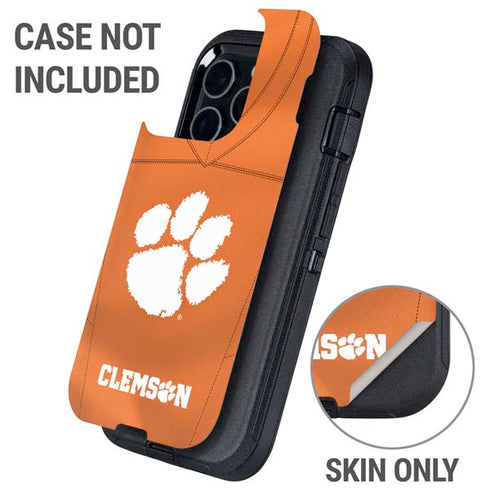 Clemson University Orange Jersey Otterbox Defender iPhone Skin