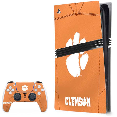 Clemson University Orange Jersey PS5 Pro Bundle Skin