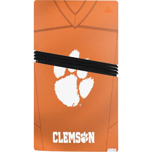 Clemson University Orange Jersey PS5 Pro Console Skin