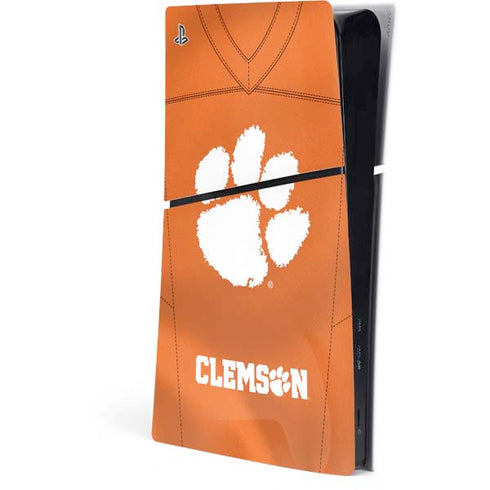 Clemson University Orange Jersey PS5 Slim Digital Edition Console Skin