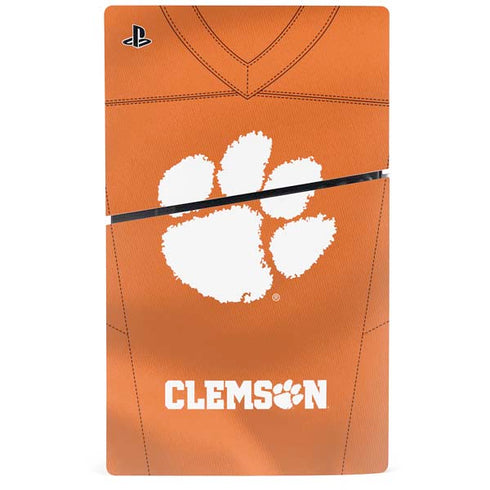 Clemson University Orange Jersey PS5 Slim Digital Edition Console Skin