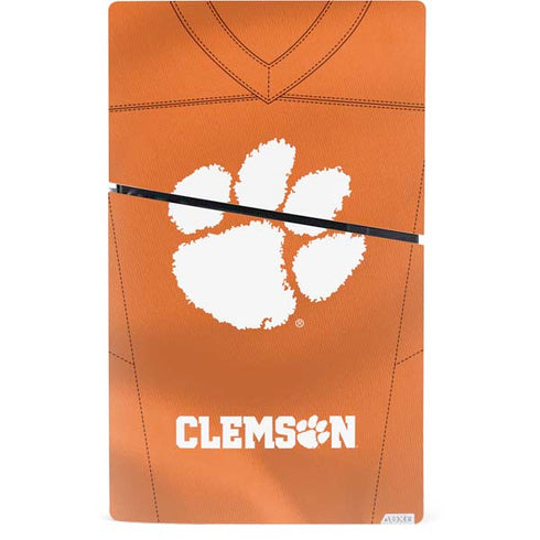 Clemson University Orange Jersey PS5 Slim Digital Edition Console Skin