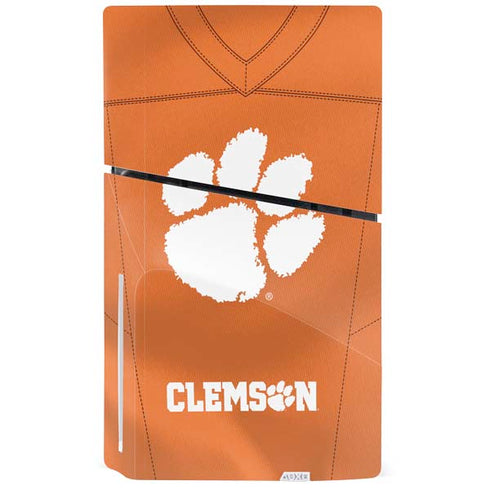 Clemson University Orange Jersey PS5 Slim Disk Console Skin