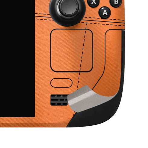 Clemson University Orange Jersey Steam Deck Handheld Gaming Computer OLED Skin