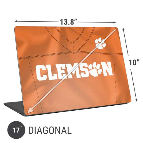 Clemson University Orange Jersey Universal Laptop 17in (13.8 x 10in) Skin