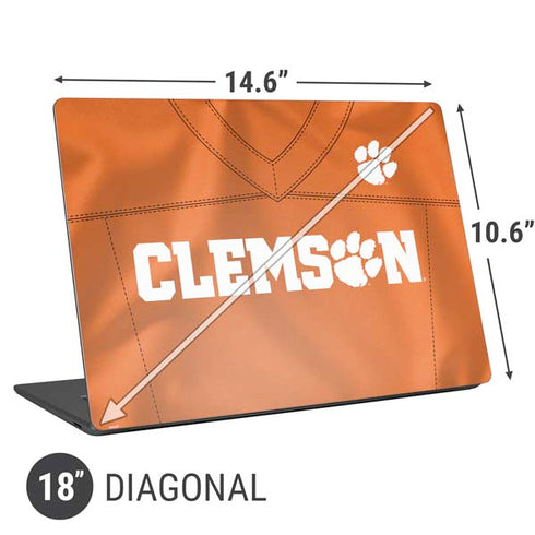 Clemson University Orange Jersey Universal Laptop 18in (14.6 x 10.6in) Skin