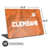 Clemson University Orange Jersey Universal Laptop 18in (14.6 x 10.6in) Skin