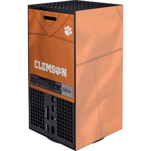 Clemson University Orange Jersey Xbox Series X Console Skin