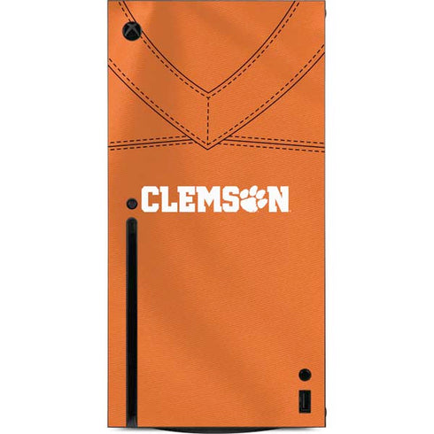 Clemson University Orange Jersey Xbox Series X Console Skin