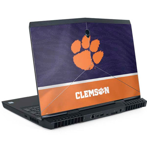 Clemson University Paw Logo Dell Alienware Skin