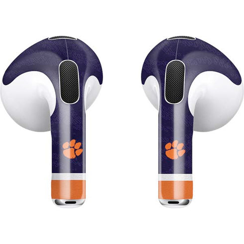 Clemson University Paw Logo Apple AirPods (3rd Gen 2021) Skin