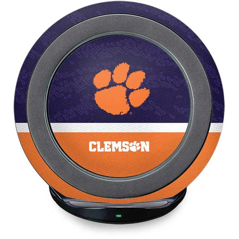 Clemson University Paw Logo Fast Charge Wireless Charging Stand Skin