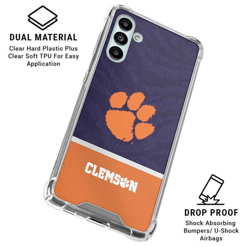 Clemson University Paw Logo Galaxy A13 5G Clear Case