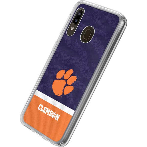Clemson University Paw Logo Galaxy A20 Clear Case