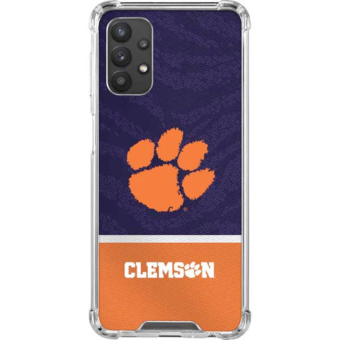 Clemson University Paw Logo Galaxy A32 5G Clear Case