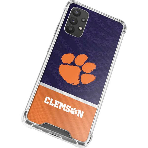 Clemson University Paw Logo Galaxy A32 5G Clear Case