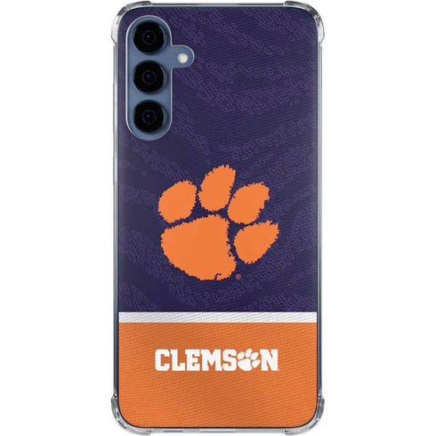 Clemson University Paw Logo Galaxy A55 5G Clear Case
