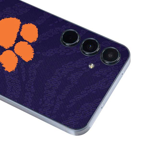 Clemson University Paw Logo Galaxy A55 5G Skin