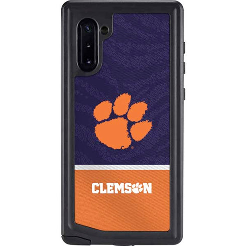 Clemson University Paw Logo Galaxy Note 10 Waterproof Case