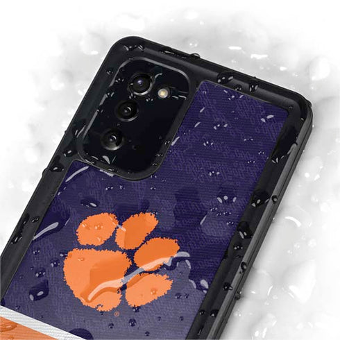 Clemson University Paw Logo Galaxy Note20 5G Waterproof Case