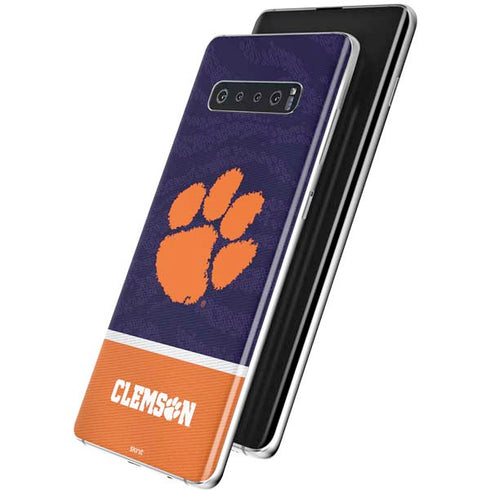 Clemson University Paw Logo Galaxy S10 Plus Skin