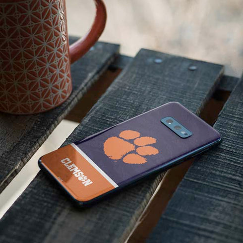 Clemson University Paw Logo Galaxy S10e Skin