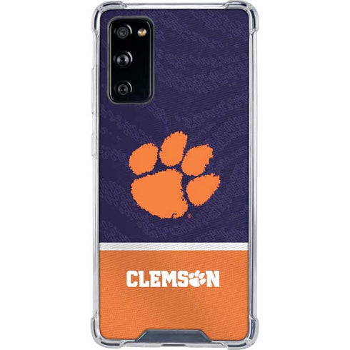 Clemson University Paw Logo Galaxy S20 FE Clear Case