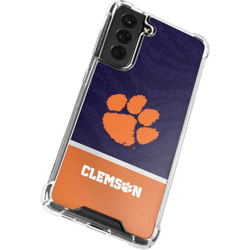Clemson University Paw Logo Galaxy S21 FE Clear Case