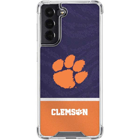 Clemson University Paw Logo Galaxy S22 Clear Case