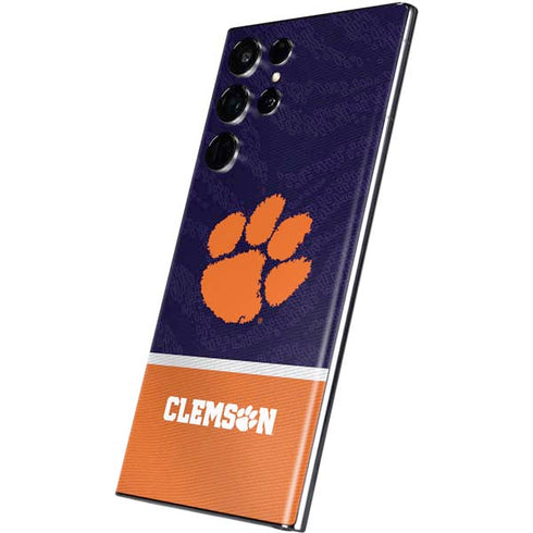 Clemson University Paw Logo Galaxy S22 Ultra Skin