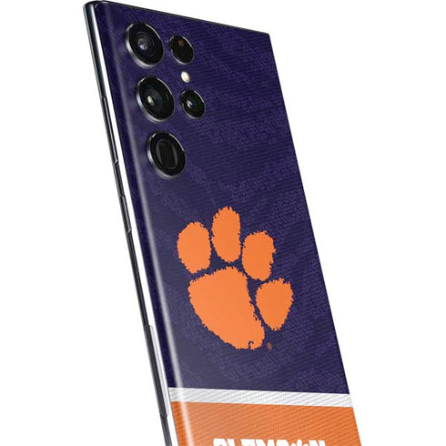 Clemson University Paw Logo Galaxy S22 Ultra Skin