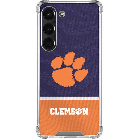 Clemson University Paw Logo Galaxy S23 Clear Case
