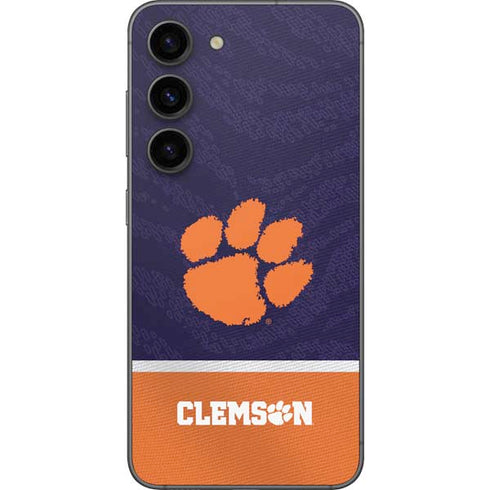 Clemson University Paw Logo Galaxy S23 Skin