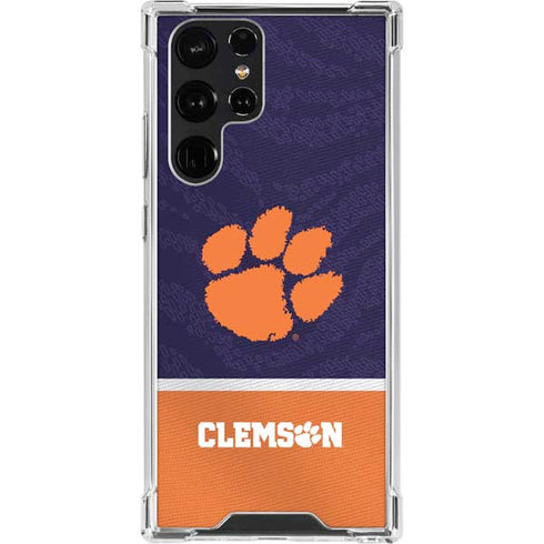 Clemson University Paw Logo Galaxy S23 Ultra Clear Case