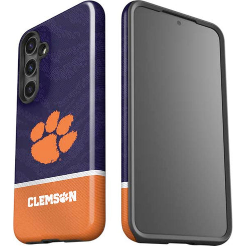 Clemson University Paw Logo Galaxy S25 Impact Case