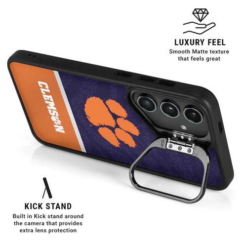 Clemson University Paw Logo Galaxy S25 Ultra Kickstand Case