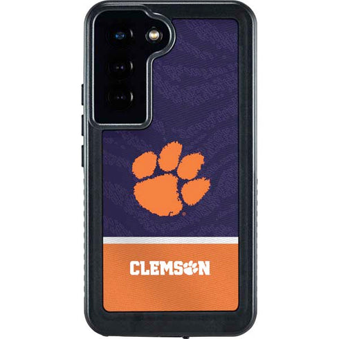 Clemson University Paw Logo Galaxy S24 Waterproof Case