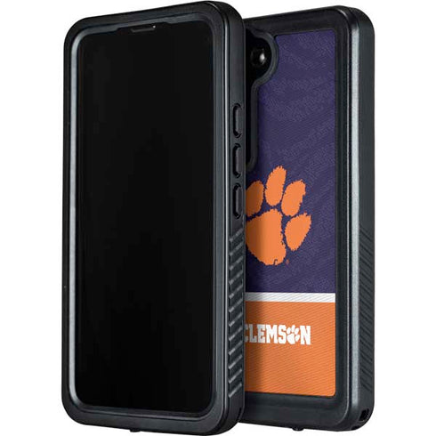 Clemson University Paw Logo Galaxy S24 Waterproof Case