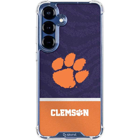 Clemson University Paw Logo Galaxy S25 Plus Clear Case